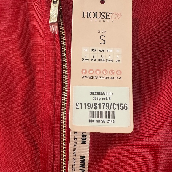 House of CB Red Bandage Dress - Picture 4 of 4